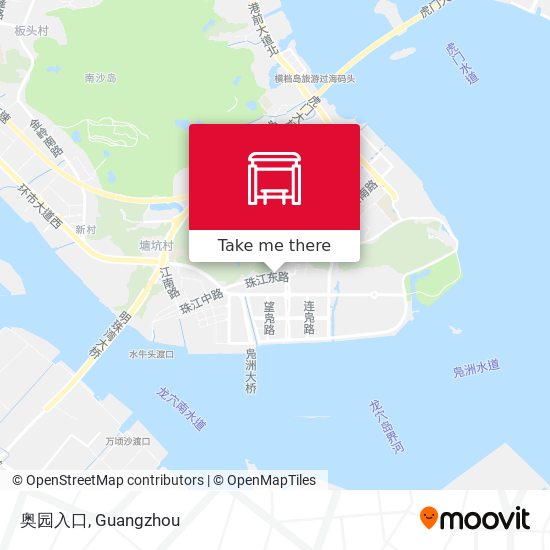 奥园入口 map
