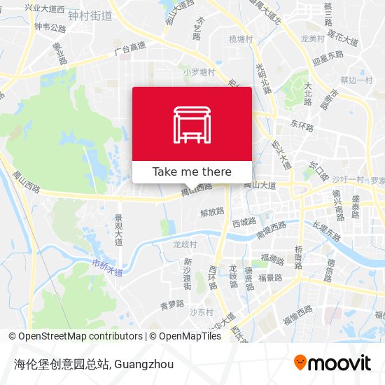 海伦堡创意园总站 map