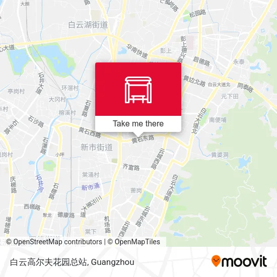 白云高尔夫花园总站 map