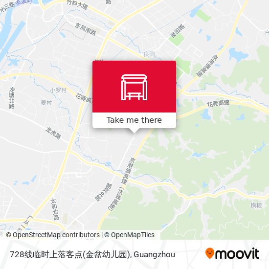 728线临时上落客点(金盆幼儿园) map