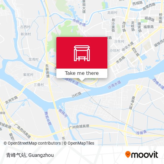 青峰气站 map