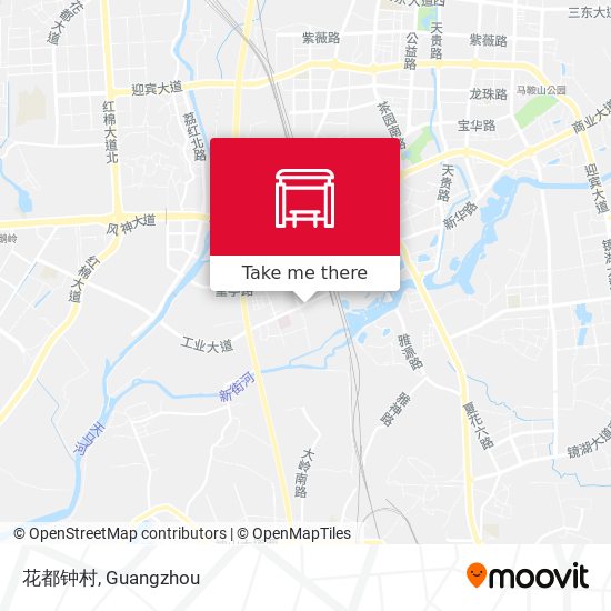 花都钟村 map