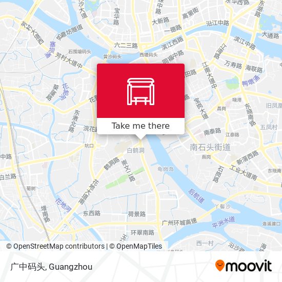 广中码头 map
