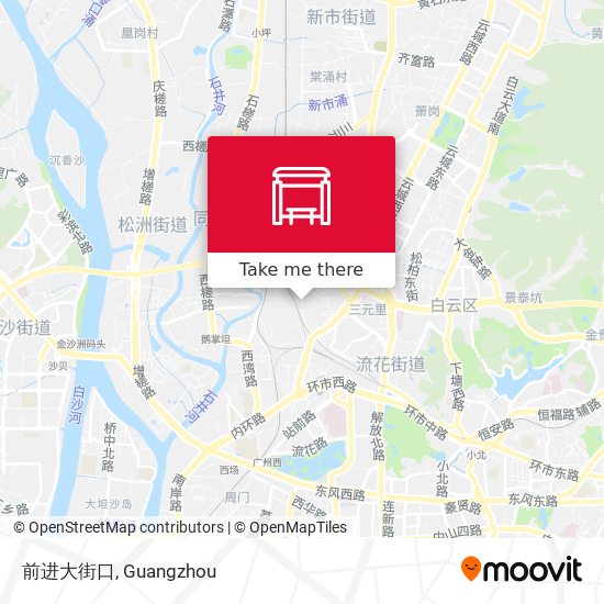 前进大街口 map