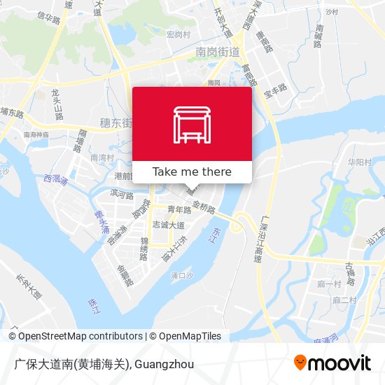 广保大道南(黄埔海关) map