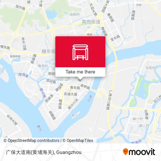广保大道南(黄埔海关) map