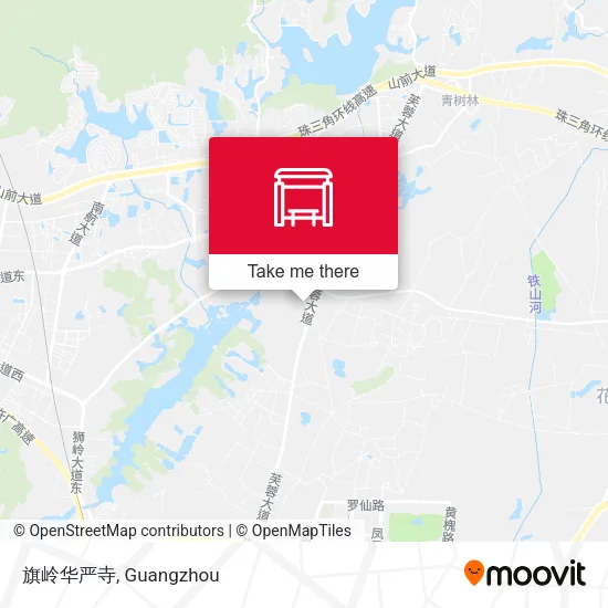 旗岭华严寺 map