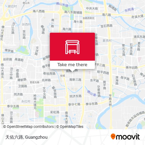 天佑六路 map