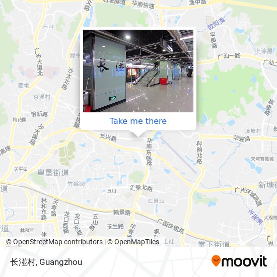 长湴村 map