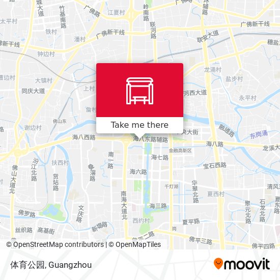 体育公园 map