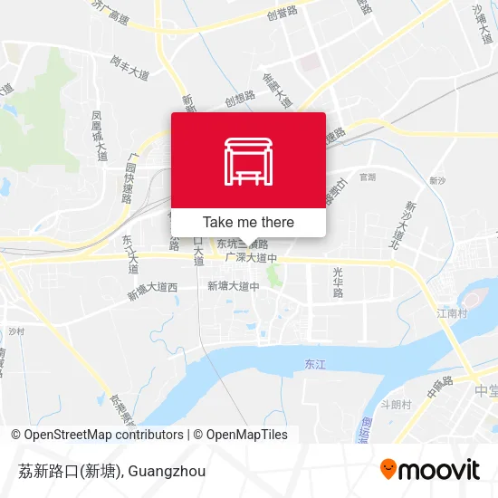 荔新路口(新塘) map