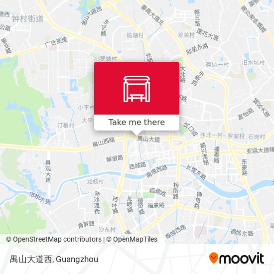 禺山大道西 map