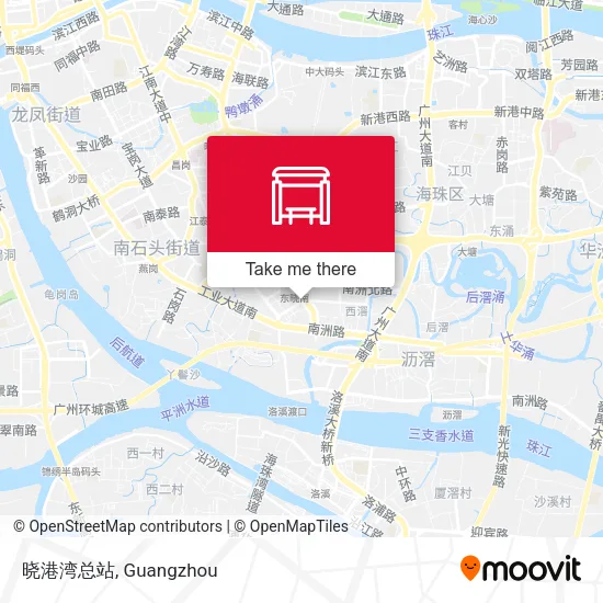 晓港湾总站 map