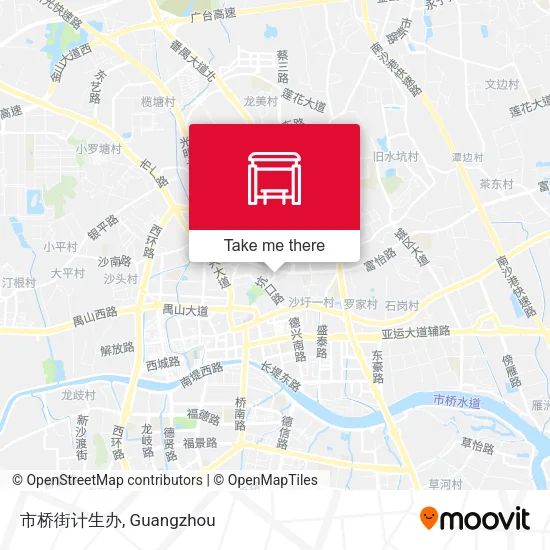 市桥街计生办 map