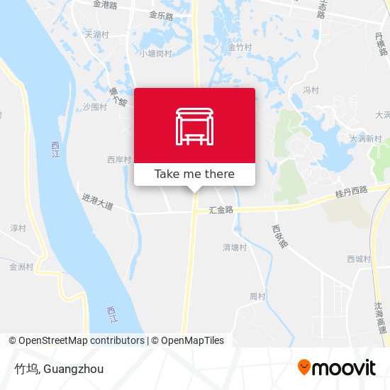 竹坞 map