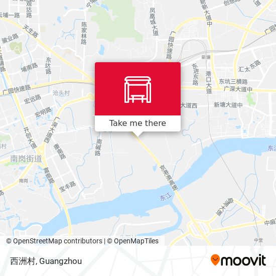 西洲村 map