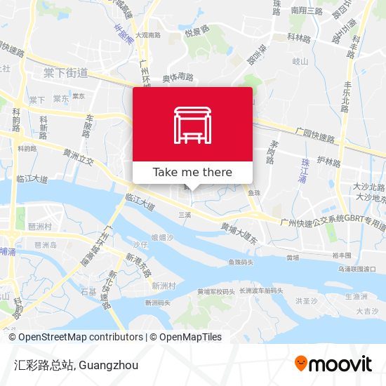 汇彩路总站 map