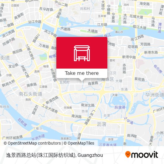 逸景西路总站(珠江国际纺织城) map