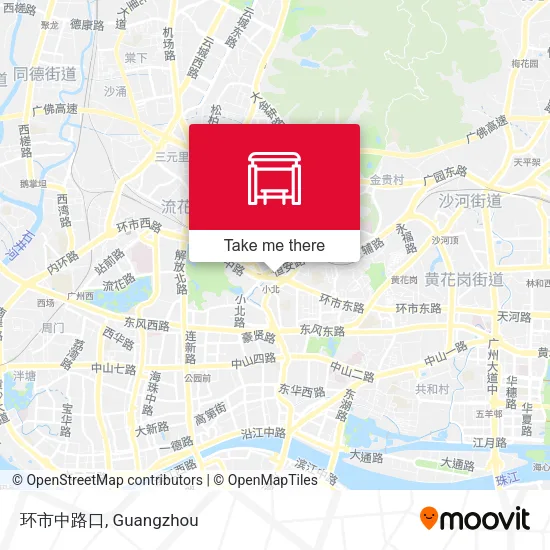 环市中路口 map
