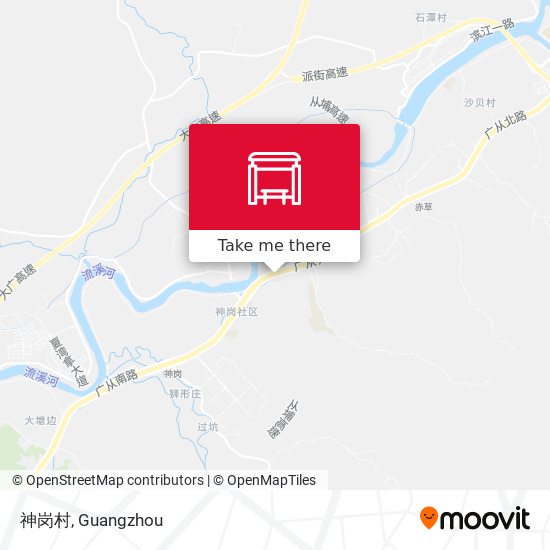 神岗村 map