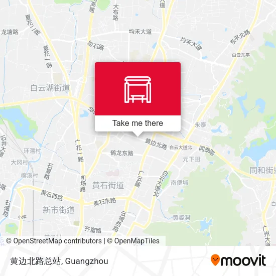 黄边北路总站 map