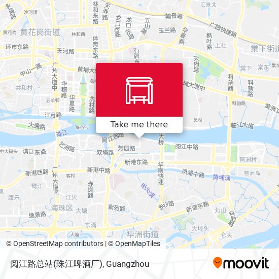 阅江路总站(珠江啤酒厂) map