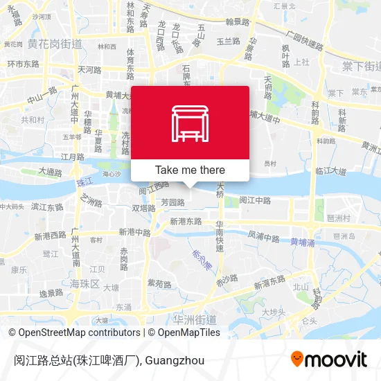 阅江路总站(珠江啤酒厂) map
