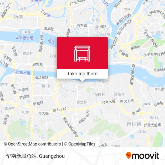 华南新城总站 map