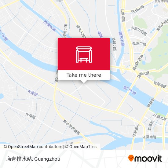庙青排水站 map