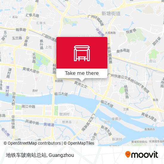 地铁车陂南站总站 map