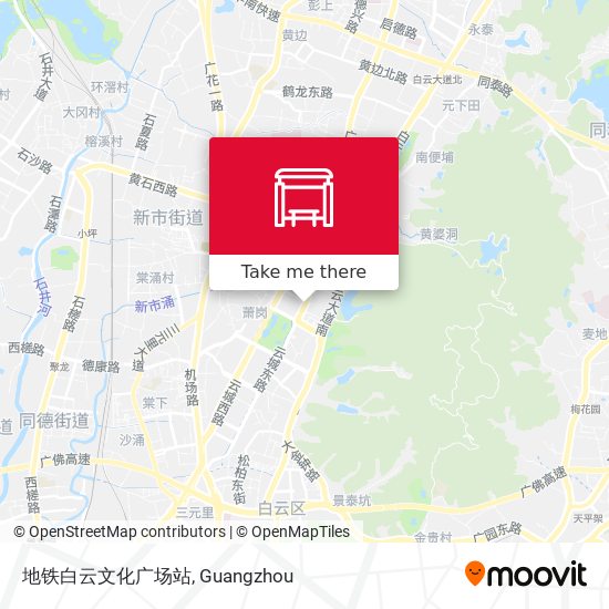 地铁白云文化广场站 map