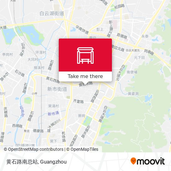 黄石路南总站 map