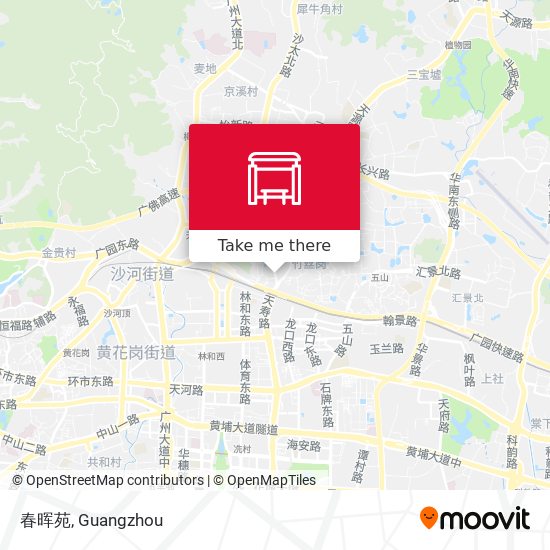 春晖苑 map