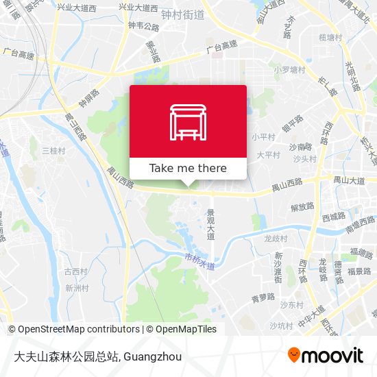 大夫山森林公园总站 map