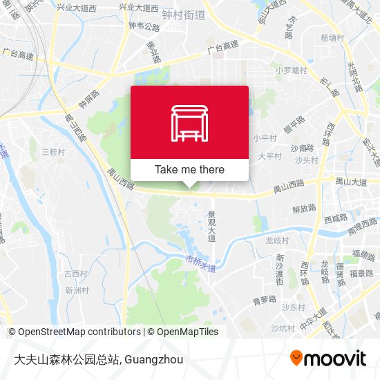 大夫山森林公园总站 map