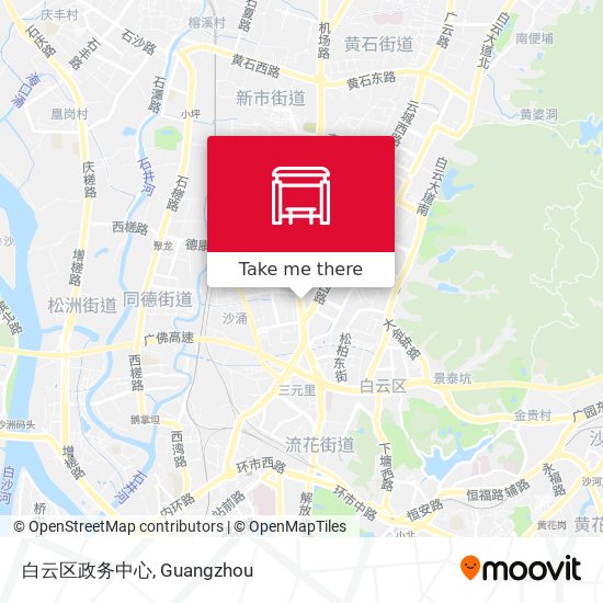 白云区政务中心 map