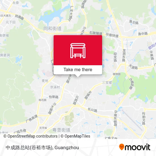 中成路总站(谷裕市场) map