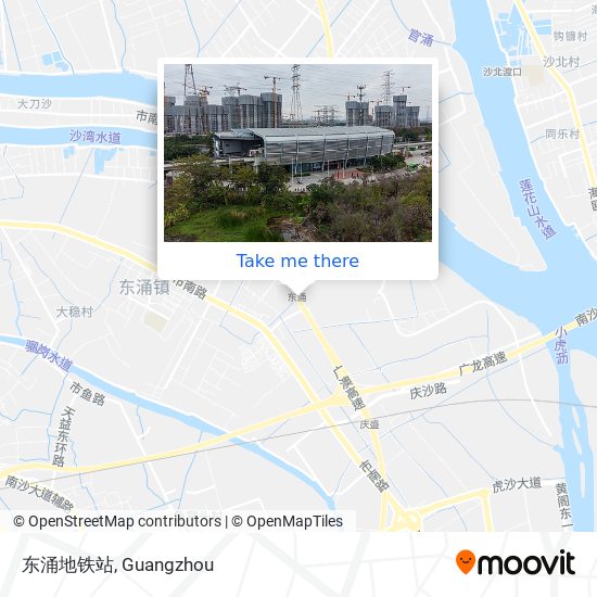 东涌地铁站 map
