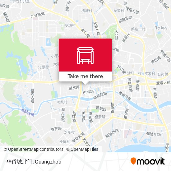 华侨城北门 map