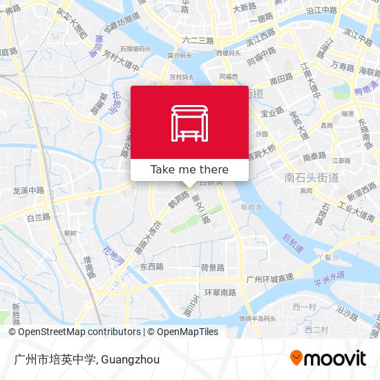 广州市培英中学 map