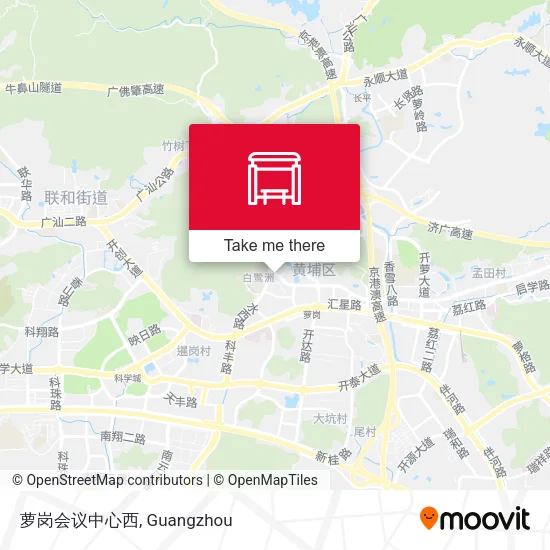 萝岗会议中心西 map