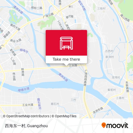 西海东一村 map
