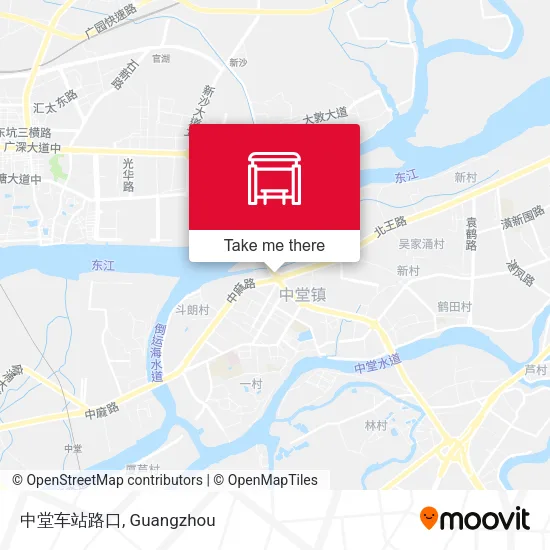 中堂车站路口 map