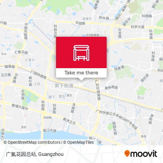 广氮花园总站 map