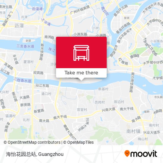 海怡花园总站 map