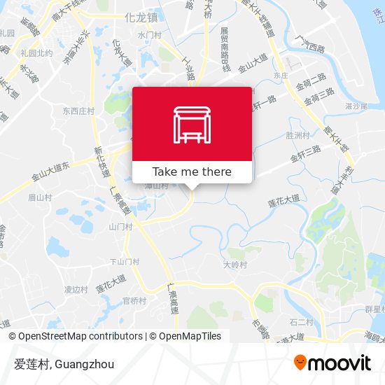 爱莲村 map