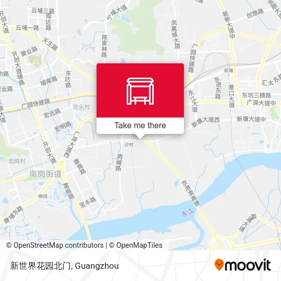 新世界花园北门 map