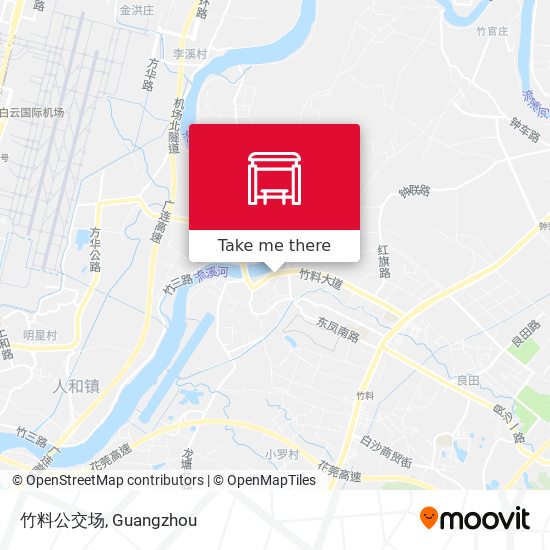 竹料公交场 map