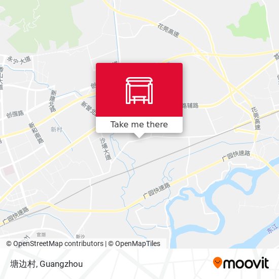 塘边村 map