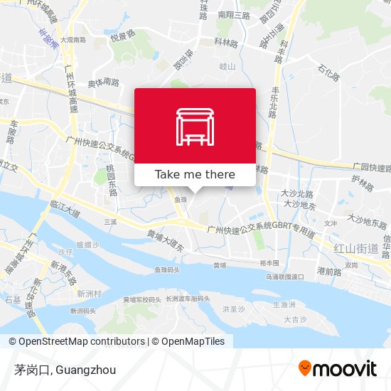 茅岗口 map